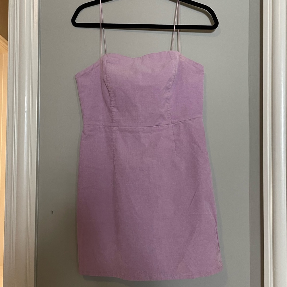 Urban Outfitters | Purple Corduroy Bodycon Dress sz 8 - Picture 5 of 8